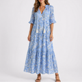 Georgiana | Floral Summer Midi Dress For Garden Parties