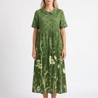 Floria - Sumer Floral Midi Dress Relaxed Fit