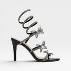 Oceane | Rene Caovilla Crystal Butterfly Spiral Heels