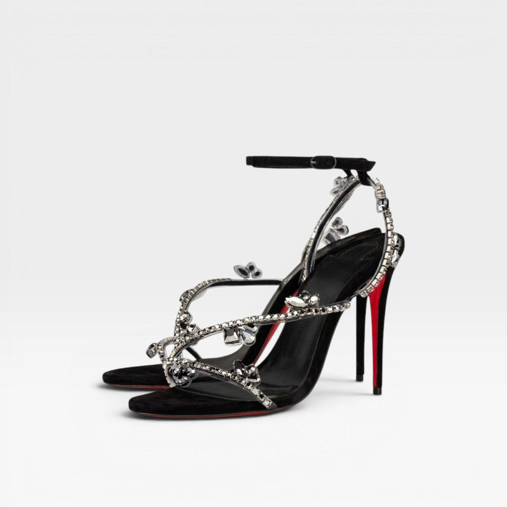 Aurelia | Rene Caovilla Heels Crystal Embellished Strappy Stiletto
