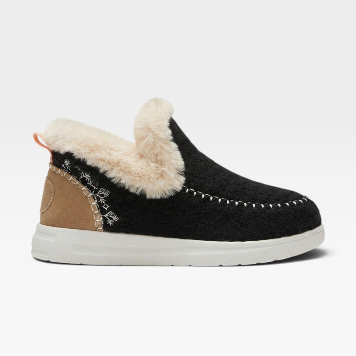 Josephine | Black Brown Heeled Leather Ankle Boots