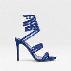 Cordelia | Gold Block Heels For Wedding With Crystal Embellishment