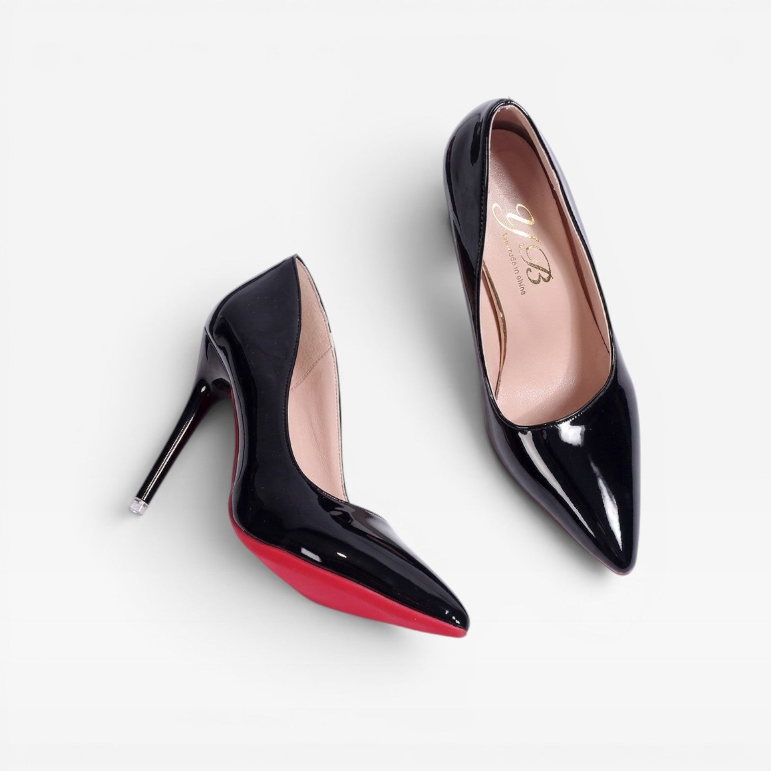 Eulalie | Patent Evening Shoes For Wedding In Black Cream White