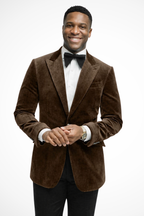 Magnus | Men Velvet Peak Lapel Wedding Guest Blazer