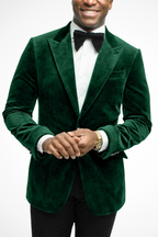 Magnus | Men Velvet Peak Lapel Wedding Guest Blazer