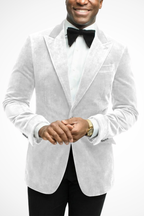 Magnus | Men Velvet Peak Lapel Wedding Guest Blazer