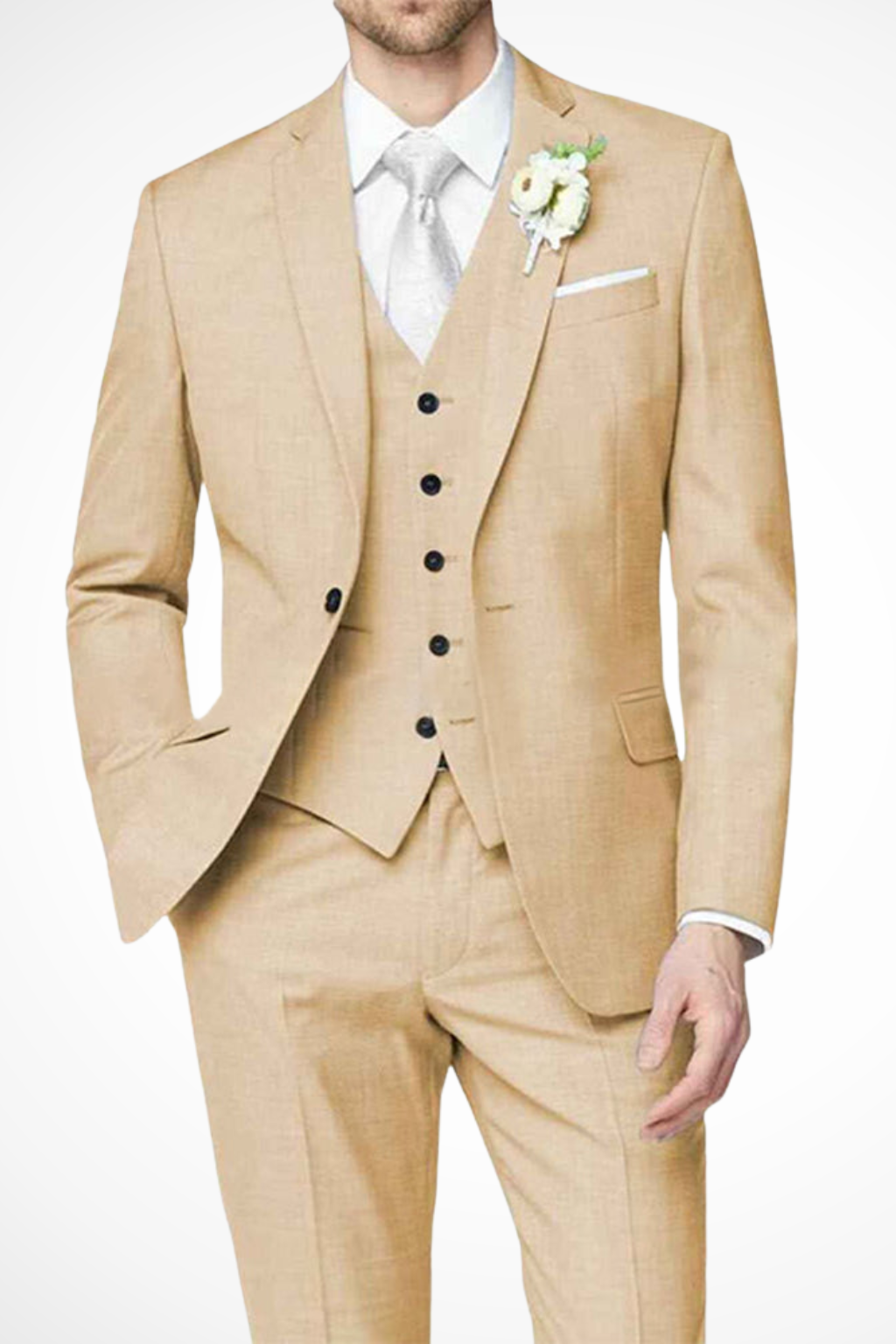 Xavier | Men Single Breasted 3-Piece Wedding Guest Formal Suit
