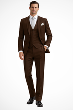 Leopold | Men Slim Fit 3-Piece Wedding Guest Peak Lapel Suit