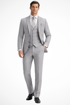 Leopold | Men Slim Fit 3-Piece Wedding Guest Peak Lapel Suit