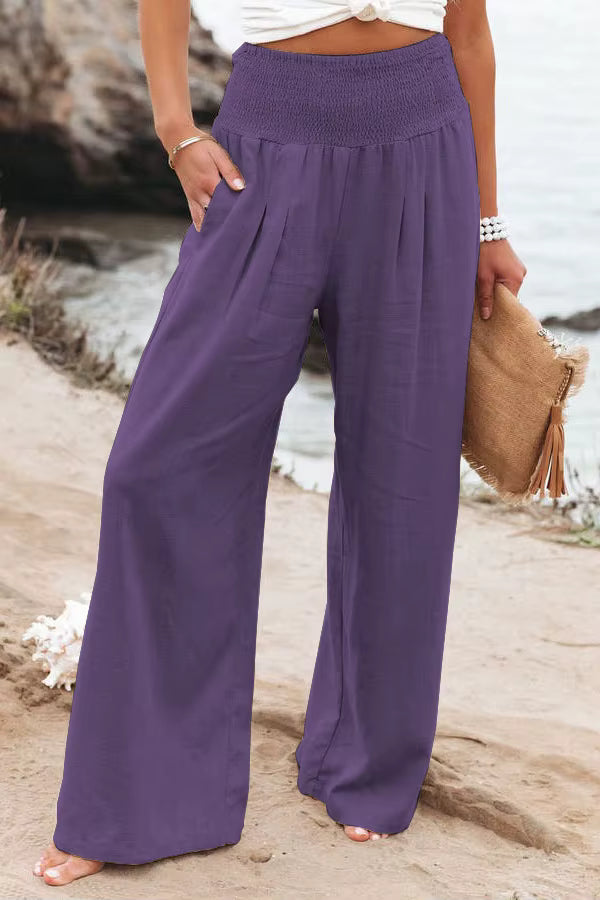 Evangeline | Skinny Fit Linen Trousers For Smart Casual Wear