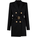 Rosalind | Belted Dress Coat Wedding Guest Blazer Dress