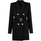Rosalind | Belted Dress Coat Wedding Guest Blazer Dress