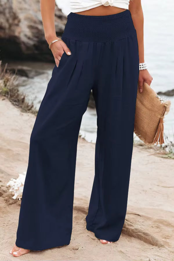 Evangeline | Skinny Fit Linen Trousers For Smart Casual Wear