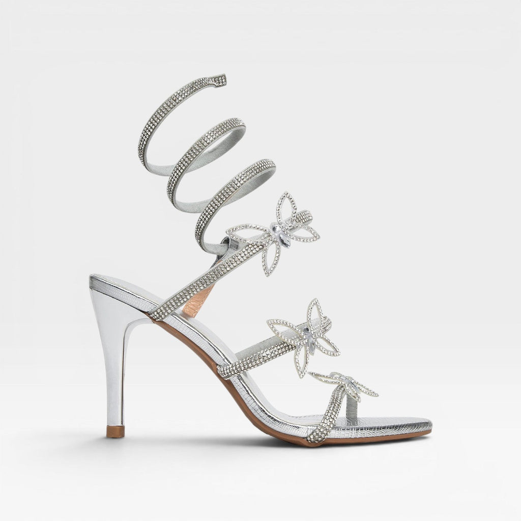 Oceane | Rene Caovilla Crystal Butterfly Spiral Heels