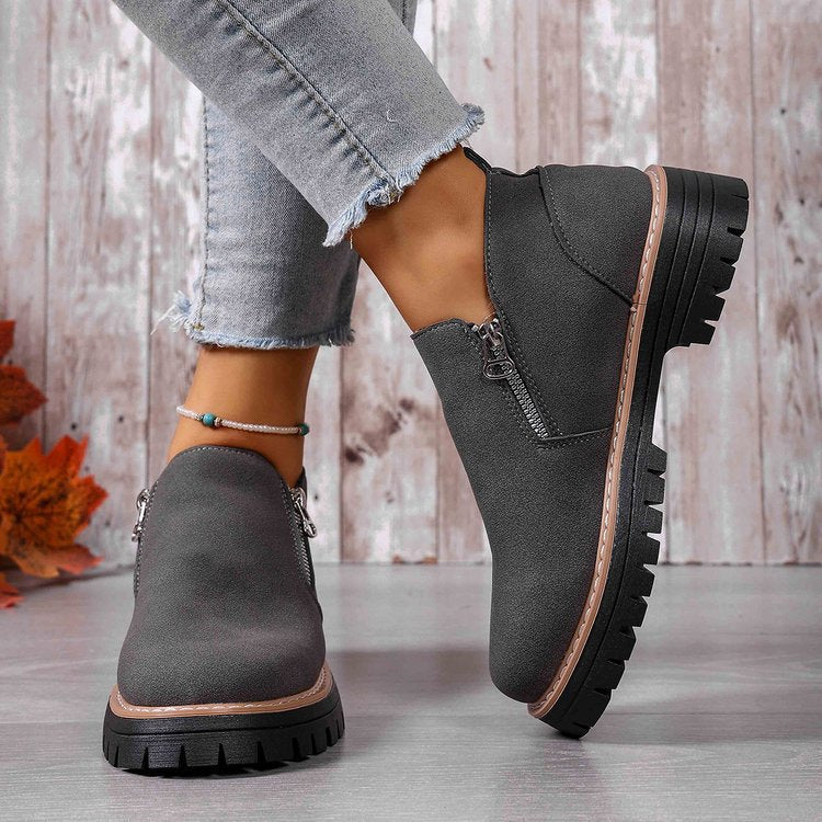 Seraphina | Supportive Ankle Boots with Arch Support & Side Zip