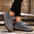 Seraphina | Supportive Ankle Boots with Arch Support & Side Zip