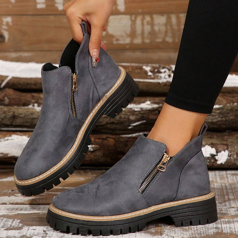 Seraphina | Supportive Ankle Boots with Arch Support & Side Zip