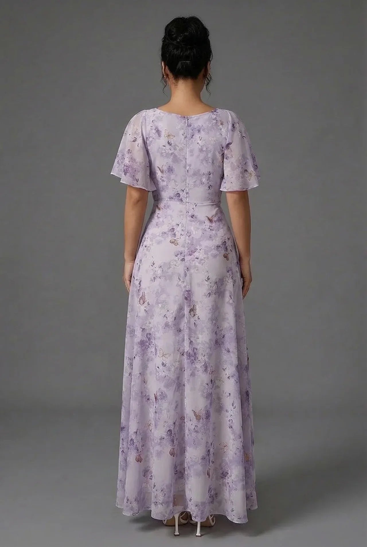 Delia | Floral Bridesmaid Dresses Maxi Wedding Guest Gown