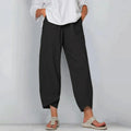 Agathe | Women's Linen Balloon Pants With Tulip Hem