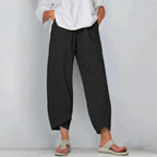 Agathe | Women's Linen Balloon Pants With Tulip Hem
