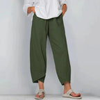 Agathe | Women's Linen Balloon Pants With Tulip Hem