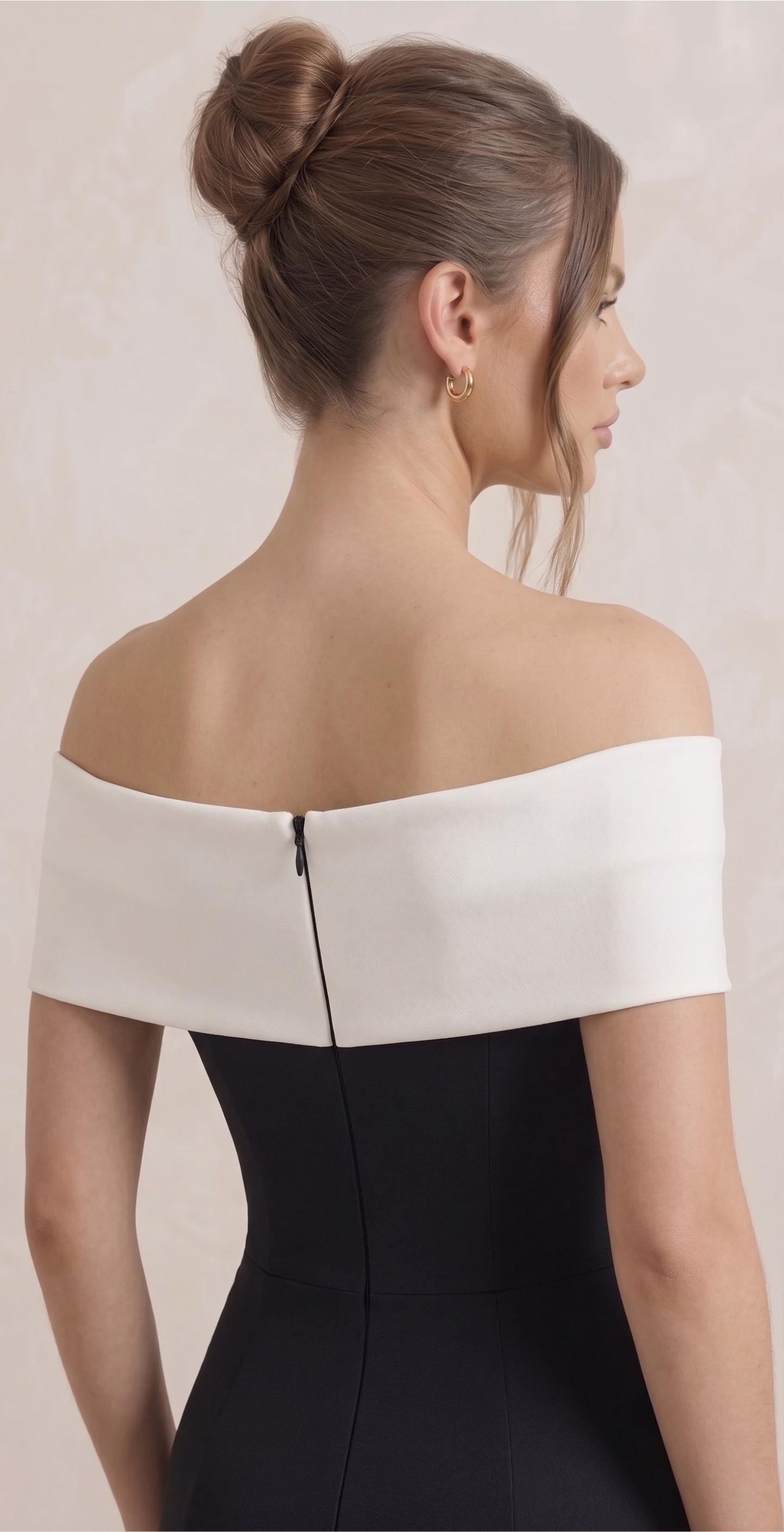 Juliette | Bardot Bow Tight Maxi Occasion Dress