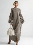 Elodie | Plus Size Sweater Dress Chunky Knit Maxi