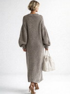 Elodie | Plus Size Sweater Dress Chunky Knit Maxi