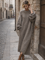 Elodie | Plus Size Sweater Dress Chunky Knit Maxi