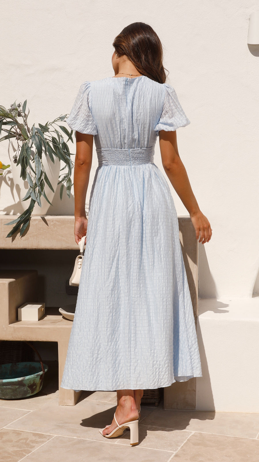 Oriane | Long Sleeve Maxi Dress With Button Front Detail