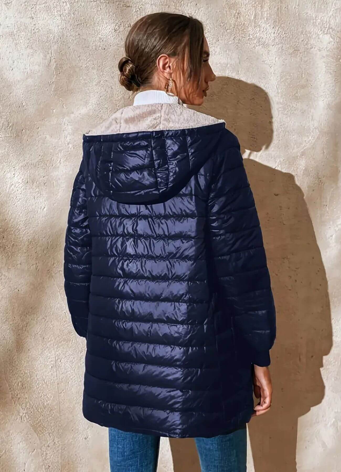 Margaux | Lightweight Puffer Jacket with Hood and Ribbed Cuffs