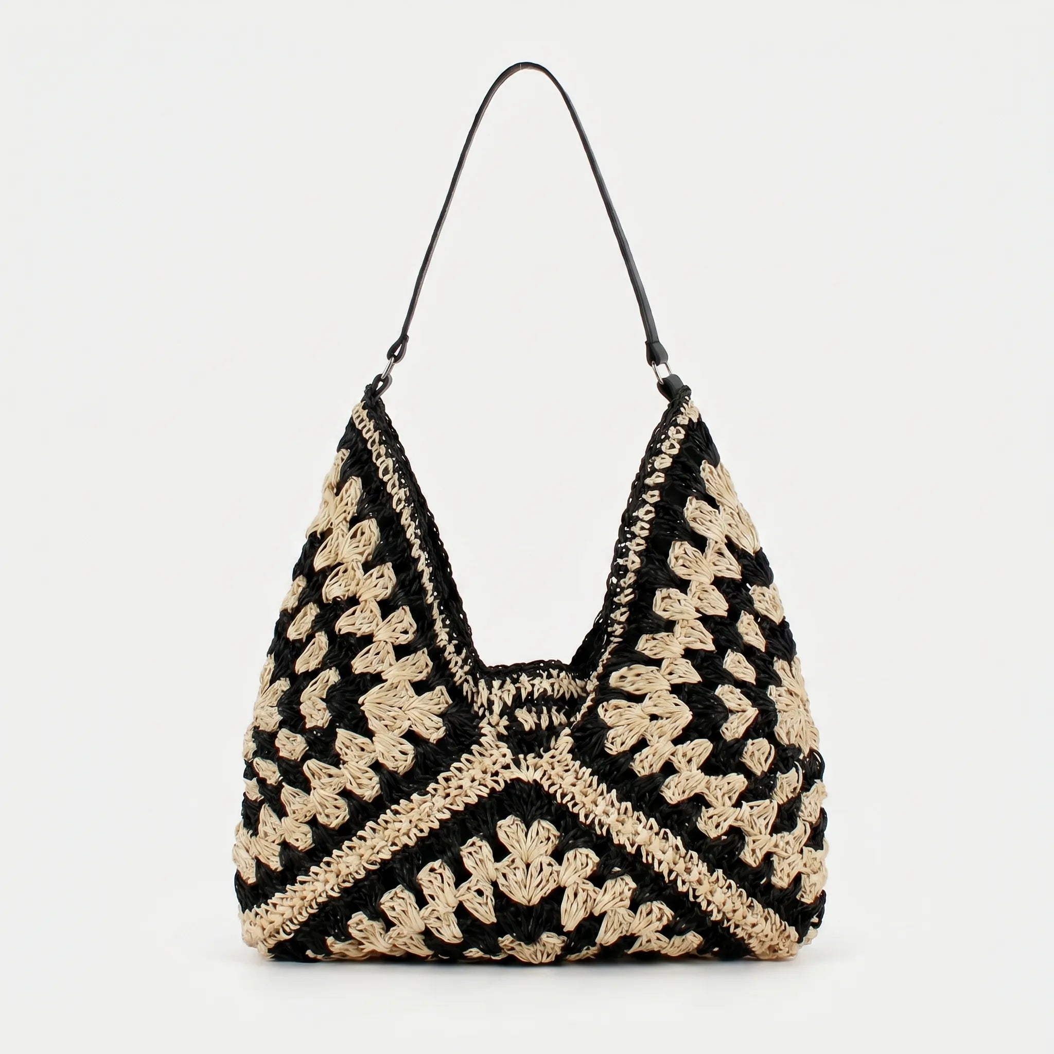 Luminera - Slouchy Crochet Shoulder Bag Slouchy Crochet Shoulder Bag 