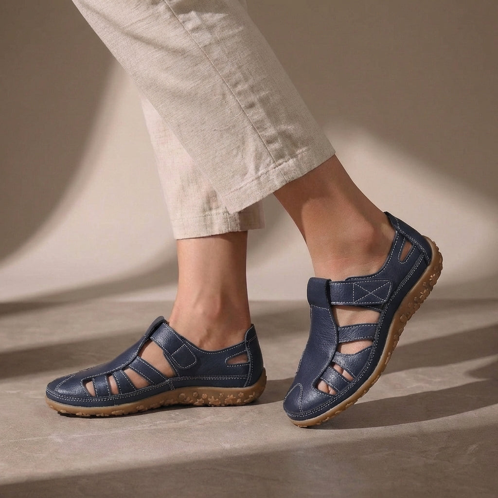 Georgiana | Adjustable Strap Closed Toe Sandal