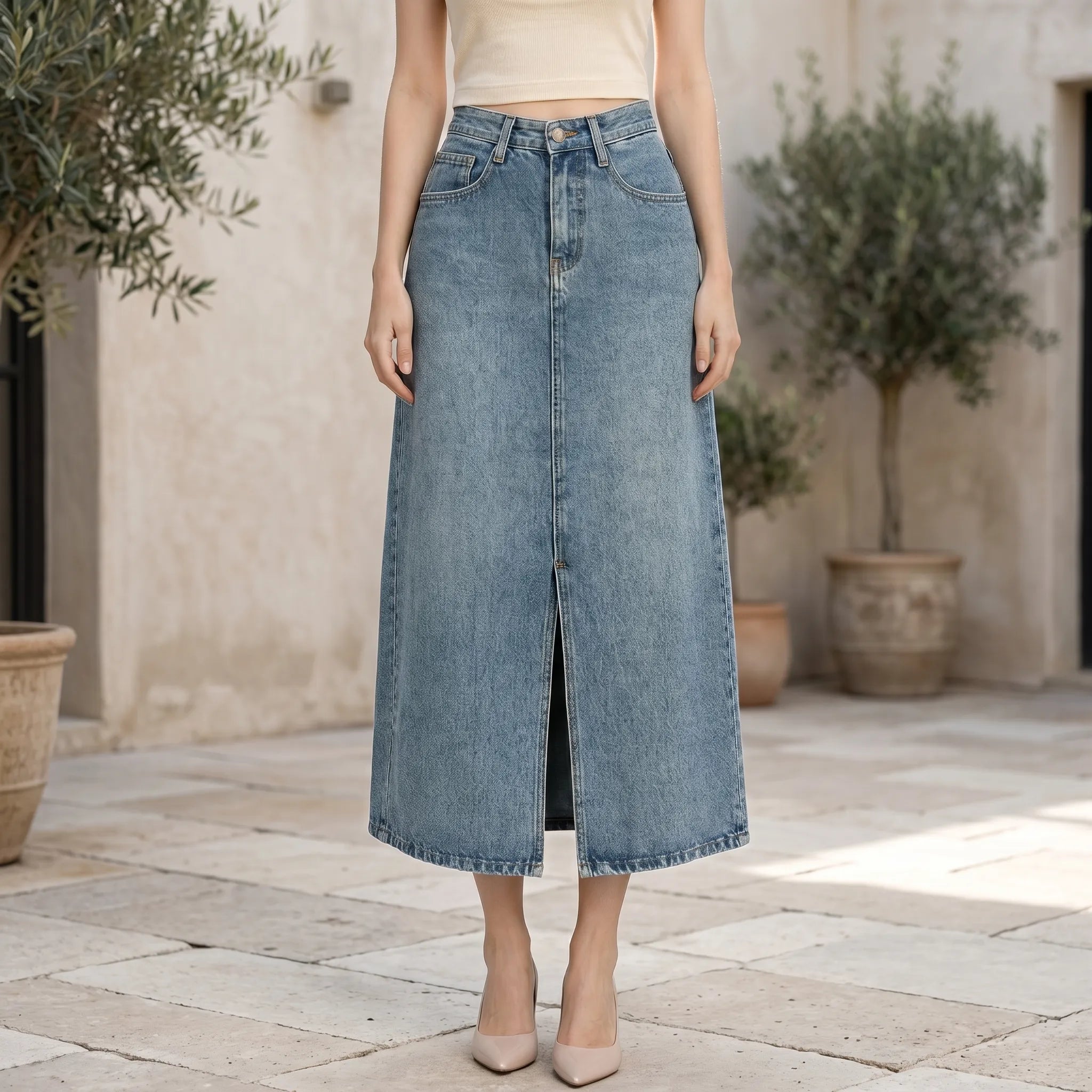 Maxira - High Waisted Maxi Skirt High Waisted Maxi Skirt 