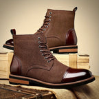 Ulric | Men's Two-Tone Hybrid Ankle Boots for Smart Occasions