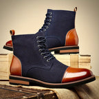 Ulric | Men's Two-Tone Hybrid Ankle Boots for Smart Occasions