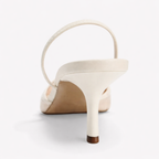 Arabella | Embroidered Mesh Mule Heels Pointed Toe Wedding Guest