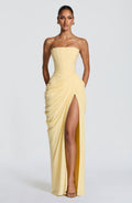 Lucinda | Strapless Corset Bodycon Sculpted Evening Maxi Dress