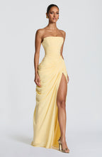 Lucinda | Strapless Corset Bodycon Sculpted Evening Maxi Dress