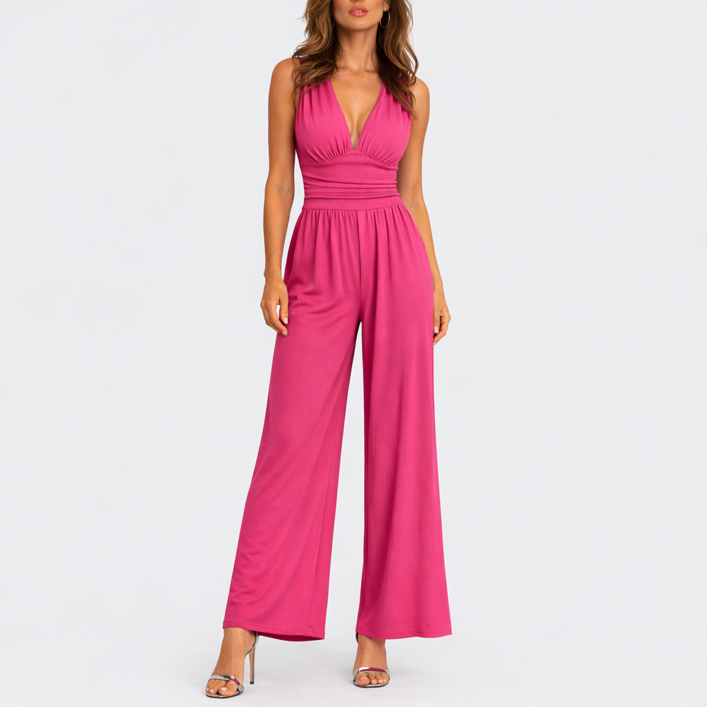 Mathilde | Strapless Wide Leg Jumpsuit Smart Occasion