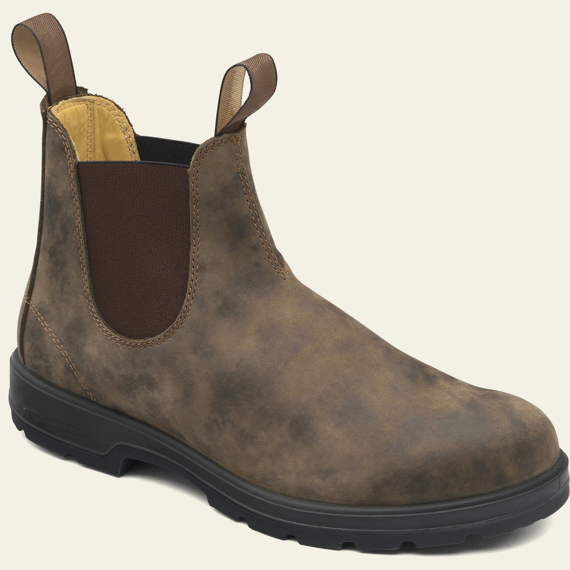Lavinia | Black Brown Leather Chelsea Boots For Women — Brown