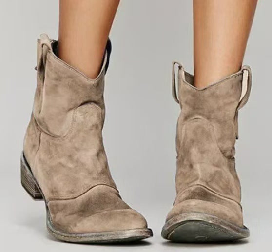 Edith | Women's Dress Low Heel Ankle Boots
