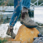 Lavinia | Black Brown Leather Chelsea Boots For Women