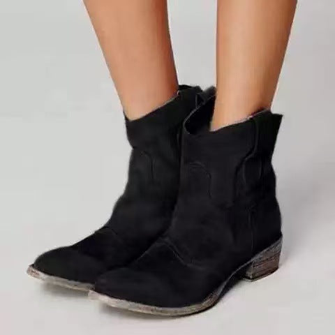 Edith | Women's Dress Low Heel Ankle Boots