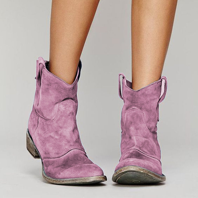 Edith | Women's Dress Low Heel Ankle Boots