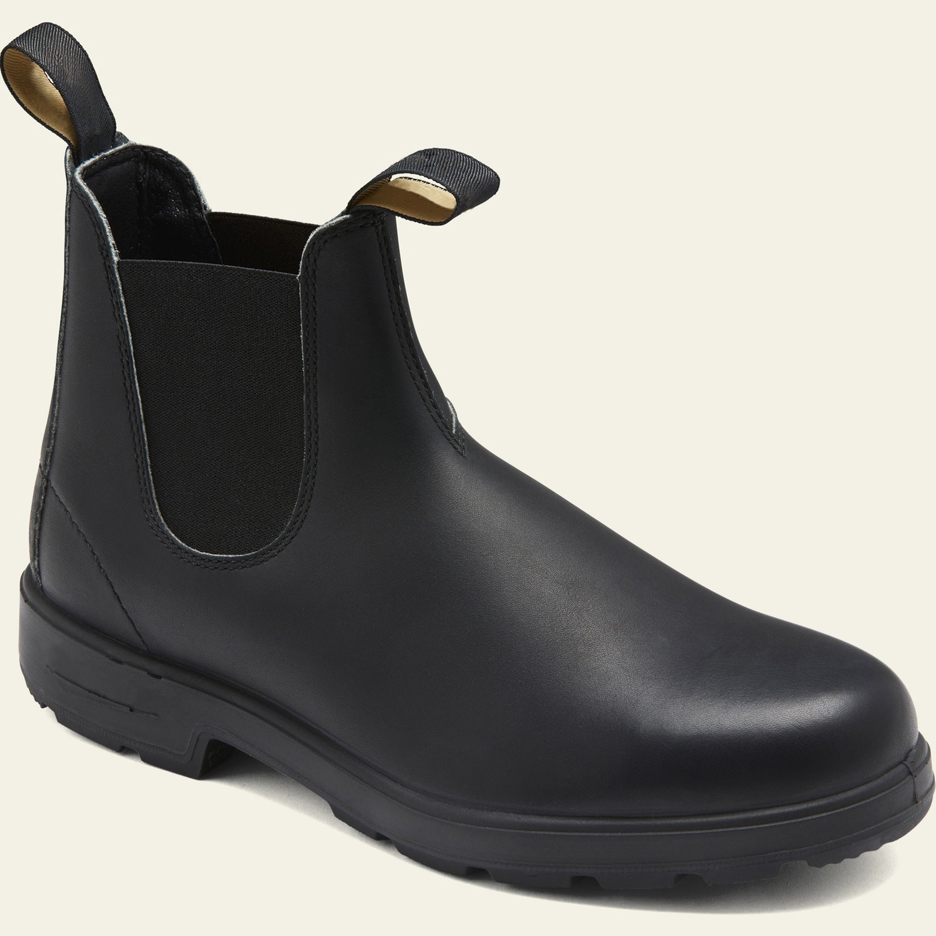 Lavinia | Black Brown Leather Chelsea Boots For Women — Black