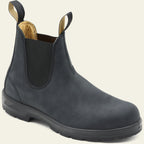 Lavinia | Black Brown Leather Chelsea Boots For Women — Grey