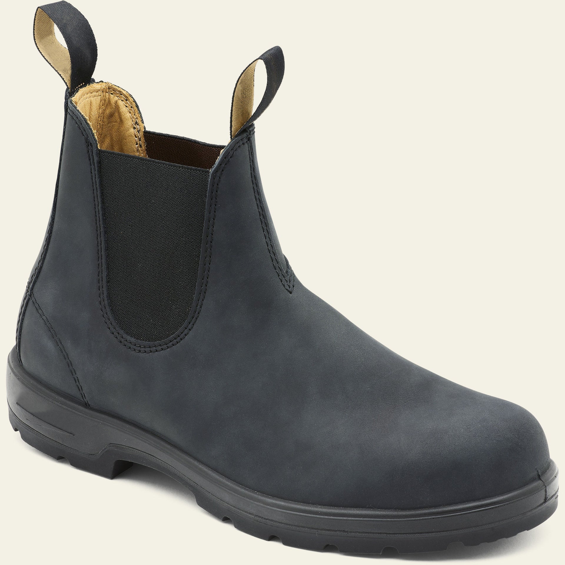Lavinia | Black Brown Leather Chelsea Boots For Women — Grey