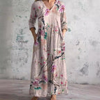 Giselle | White Summer Dresses For Women V-Neck Floral Day