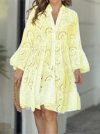Ophelia | Tiered Balloon Sleeve Mini Dress for Summer Occasions